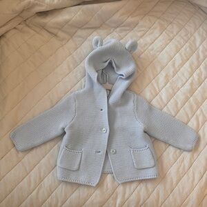 GAP Baby Soft Blue Knit Hoodie